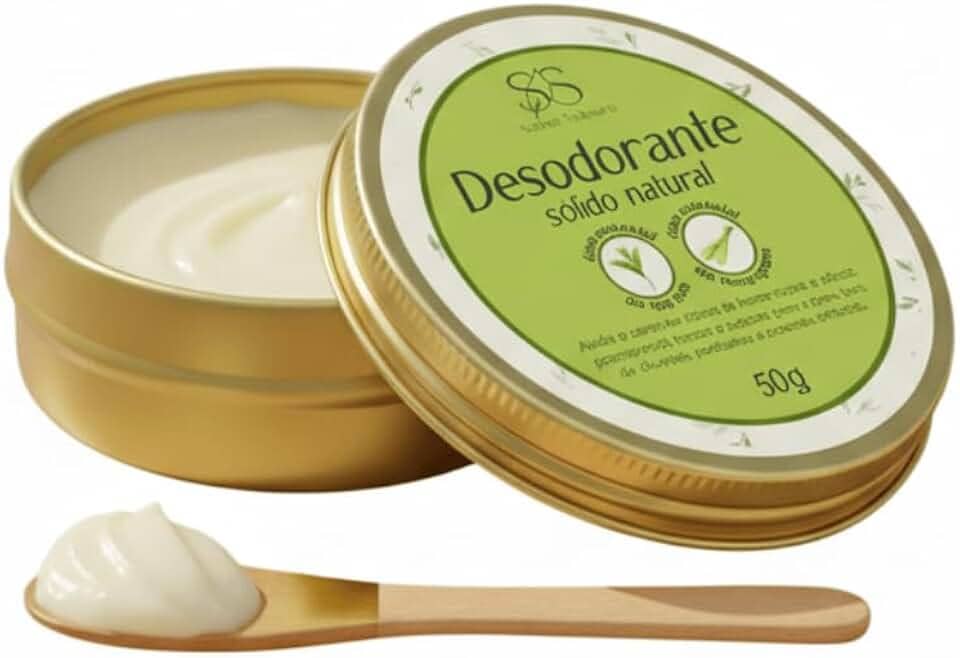 Desodorante Sem Alumínio com Óleos Essenciais e Argila Branca Clareador Anti Odor - Senhor Saboeiro 50g