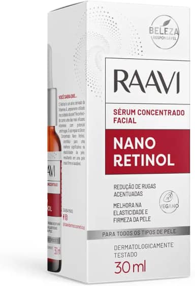 Sérum Facial Concentrado Nano Retinol Raavi 30ml