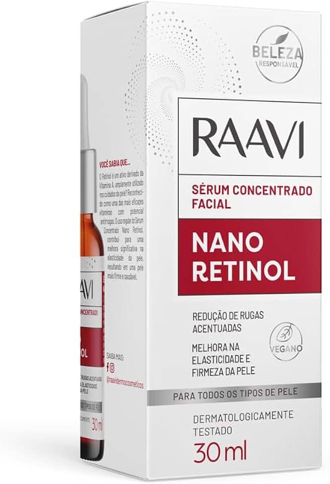 Sérum Facial Concentrado Nano Retinol Raavi 30ml