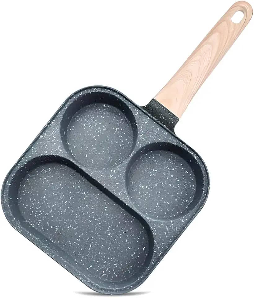 Frigideira XY114 Antiaderente Plana para Bife, Ovo e Café da Manhã, Panela de Alumínio