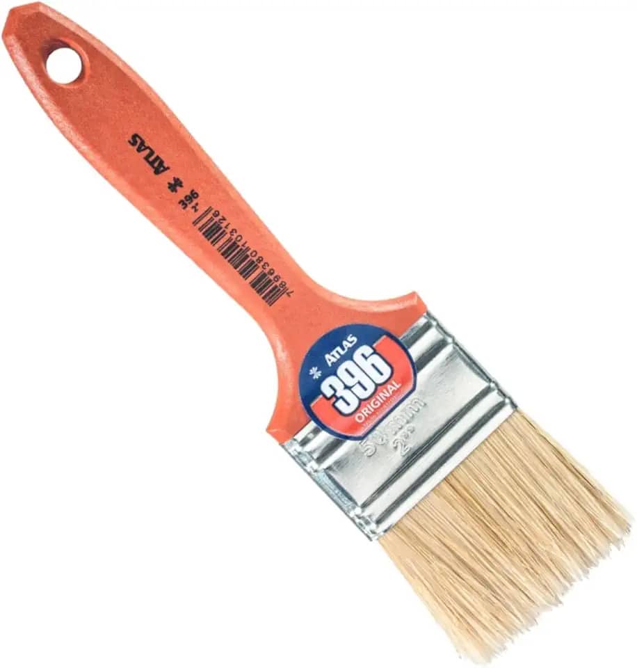 Trincha Pincel com Cerdas Brancas Selecionadas Verniz Stain | Atlas - 2"