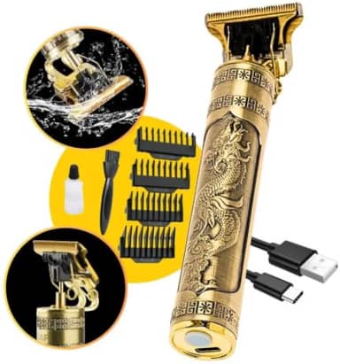 Maquina de Cortar Cabelo Profissional, Maquina de Barbear Acabamento Aparador de Pelos Pezinho, Elétrica, Sem Fio, Bateria Longa e Recarregavel UTBRX