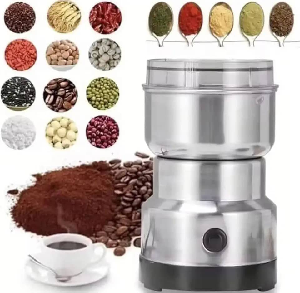 Moedor de Café Elétrico 150g – Tritura Grãos, Especiarias e Temperos com Lâminas de Aço Inox, Rápido e Compacto - 110V