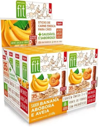 Petisco Mini Snack Zero Spin Pet Banana, Aveia e Abóbora Cães 50g
