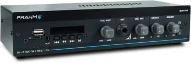 Amplificador Receiver 40W RMS Som Ambiente Frahm SLIM 1000 G5 RCA, USB, Bluetooth, Classe AB, Fonte Chaveada - 32101