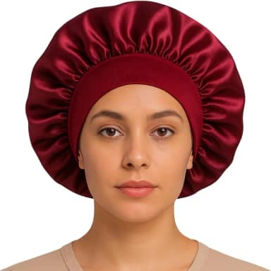 Touca de Cetim com Faixa Elástica Confortável Antti Frizz para Dormir Toca de Cetim Feminina Masculina