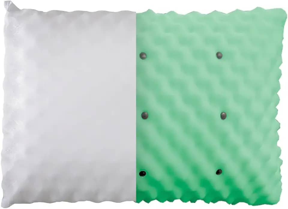 Travesseiro Japonês Perfilado terapia magnética anti apneia ronco 55x20cm