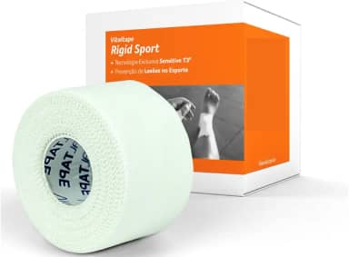 Fita Bandagem Adesiva Para Dedos Mãos Jiu-jitsu Branca Tape Rolo 3,8cmx10m