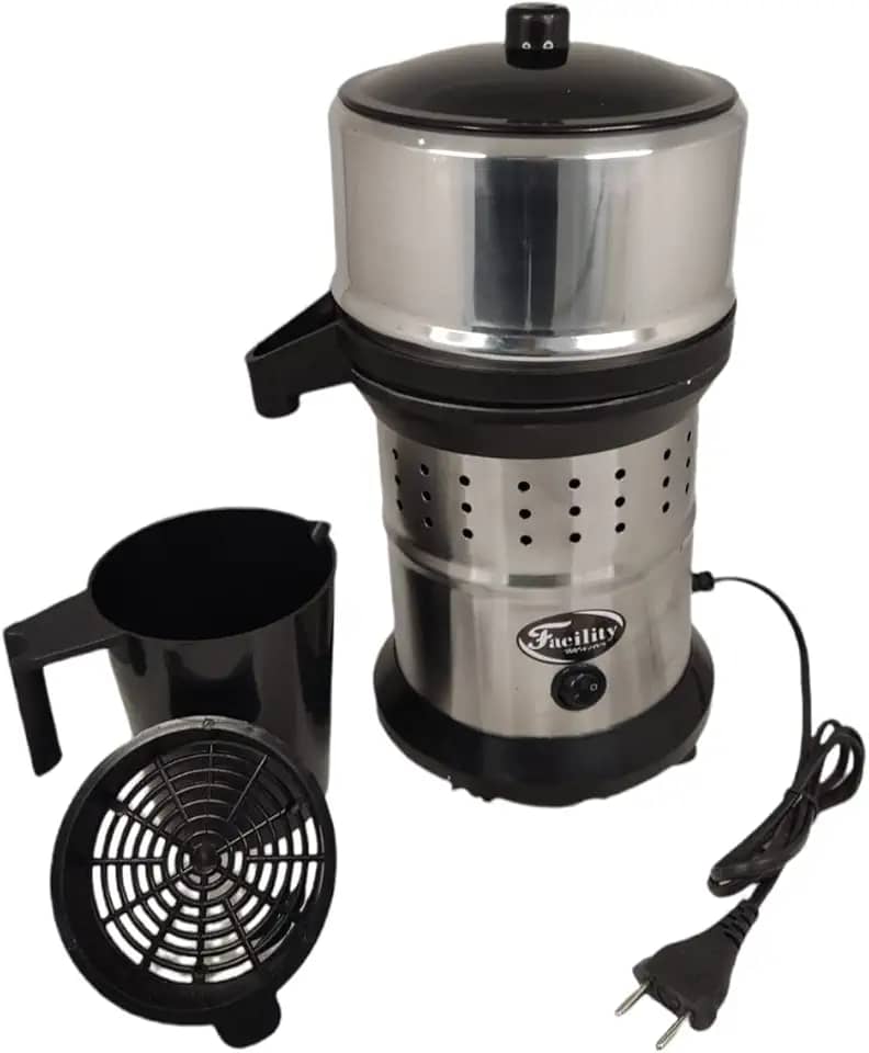 Espremedor Extrator de Suco Laranja Industrial Inox 500w Bivolt 1 L