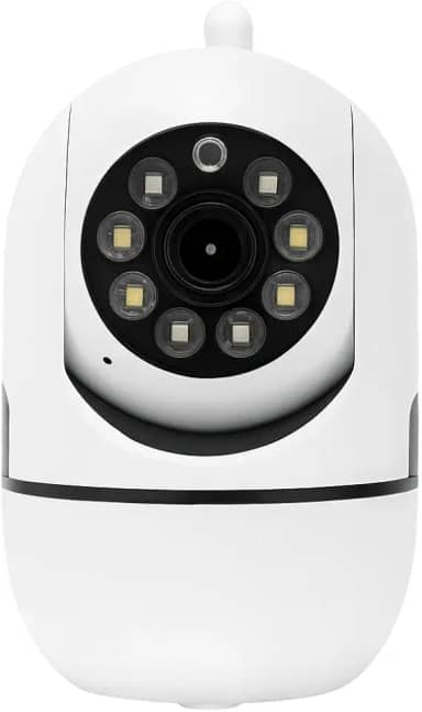 Câmera Babá Eletrônica Wi-Fi 360° Smart Premium com Visão Noturna Full HD Sensor de Movimento App iOS/Android Alerta no Celular Slot MicroSD – Vigilância para Casa, Escritório, pet e Bebê