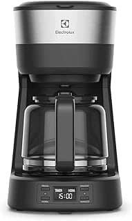 Cafeteira Elétrica Electrolux inox filtro permanente removivel capacidade 1,2L 30 xicaras função timer painel digital desligamento automatico ECM25 127v