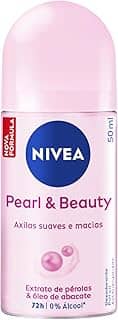 NIVEA Desodorante Roll-on Pearl & Beauty 50ml - Proteção por 72h para axilas mais suaves e macias