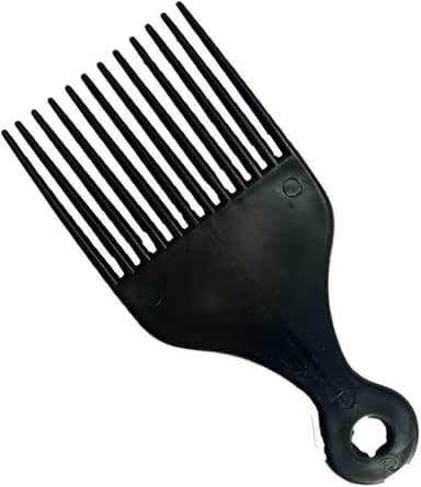 Pente Garfo para Penteado Cabelo Cacheado Afro Hair Black Power Unissex.