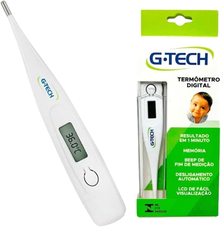 Termômetro Digital G-tech Bebê Adulto Enxoval Clínico Febre