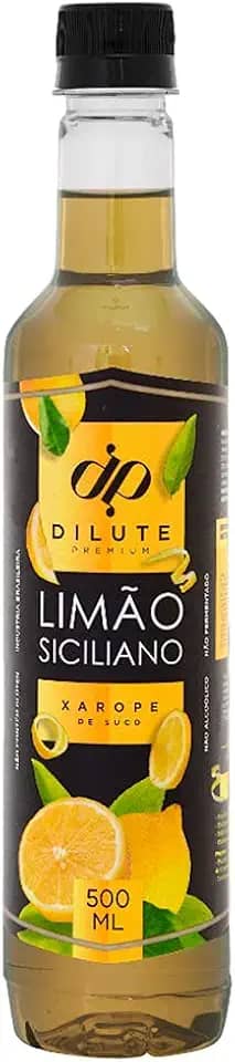 Dilute Xarope Limão Siciliano Sabor Limão Siciliano 500 Ml