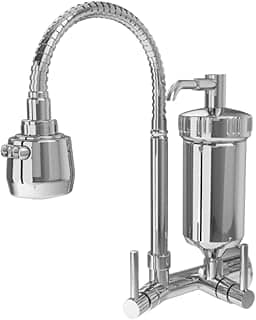 Torneira Gourmet Com Filtro Cozinha De Parede Metal Inox