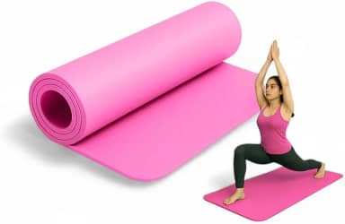 Tapete de Yoga Dupla Camada EVA 6mm Antiderrapante Pilates Fitness Ginástica