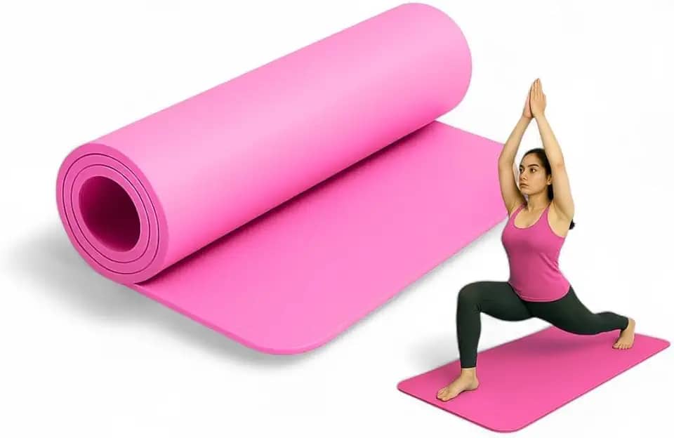 Tapete de Yoga Dupla Camada EVA 6mm Antiderrapante Pilates Fitness Ginástica