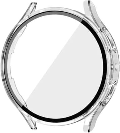 Capa Bumper Case Moldura Compatível com Samsung Galaxy Watch 6 (44mm, Transparente)