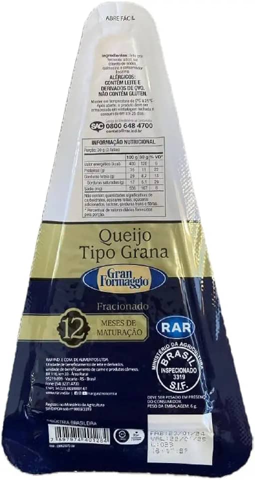 Queijo Tipo Grana 12 meses 200g