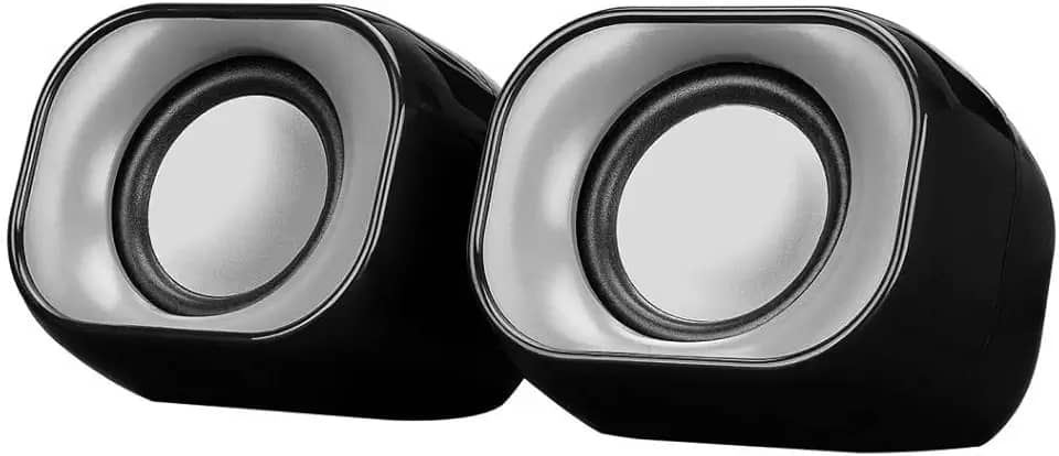 HP Caixa de Som DHS-2111 Preta Conexão USB com entrada de áudio de 3.5mm 2B286AA