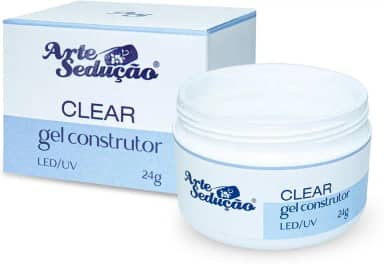 Gel para Unhas Arte Sedução Clear Transparente, 24g, Gel Construtor Alongamento de Unhas