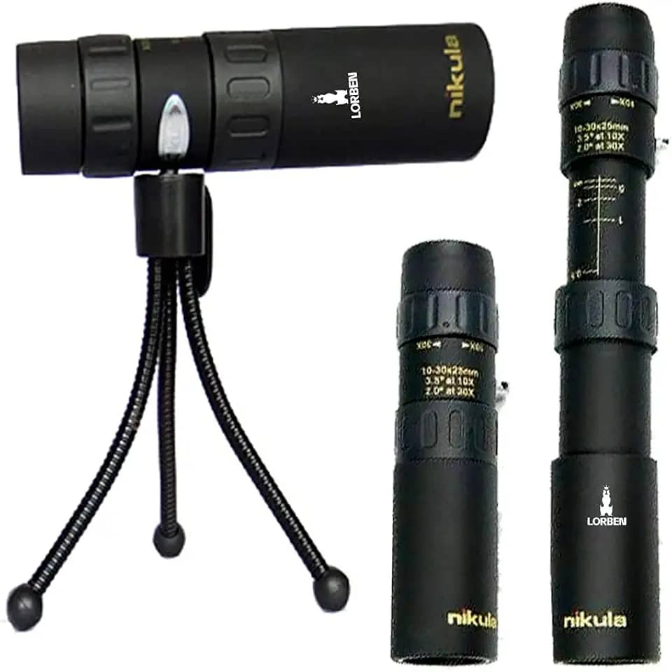 Monóculo Luneta 10-30x25 Profissional Tático Telescópio GT423 - Lorben