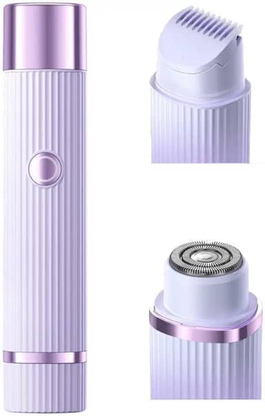 Aparelho Depilador Elétrico Feminino Portátil, Hipoalergênico, Seguro para Todo o Corpo, Pele Suave sem Irritaç (Roxo)