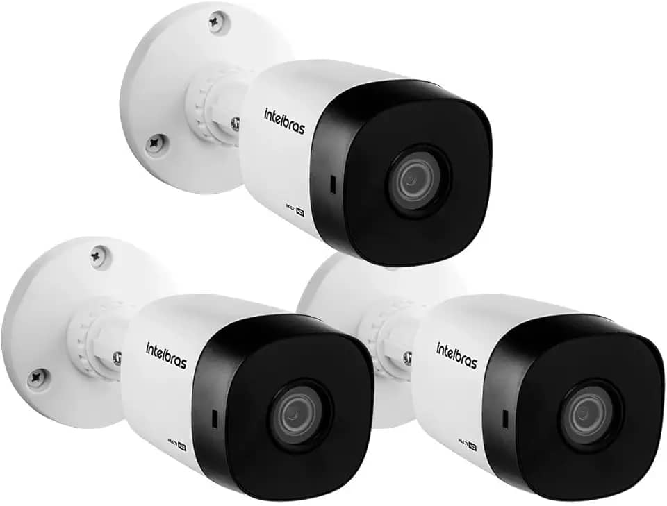 Kit 3 Câmeras de Segurança VHL 1220 B HDCVI Full Hd 1080p Intelbras