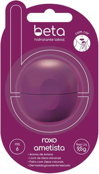 Beta Hidratante Labial com Cor - Amora Roxo Ametista 9,5g