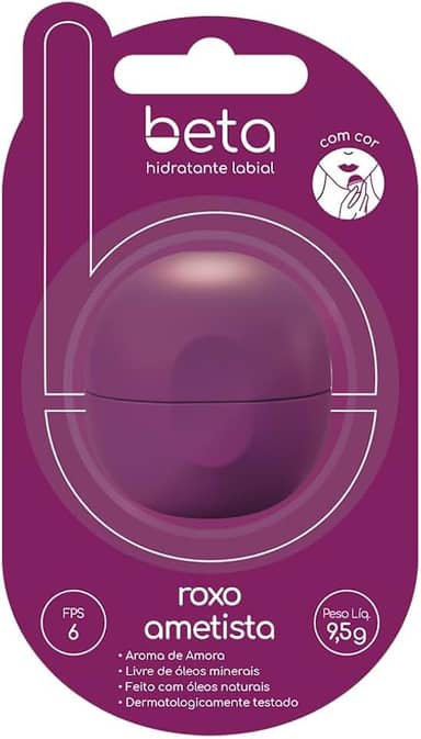 Beta Hidratante Labial com Cor - Amora Roxo Ametista 9,5g
