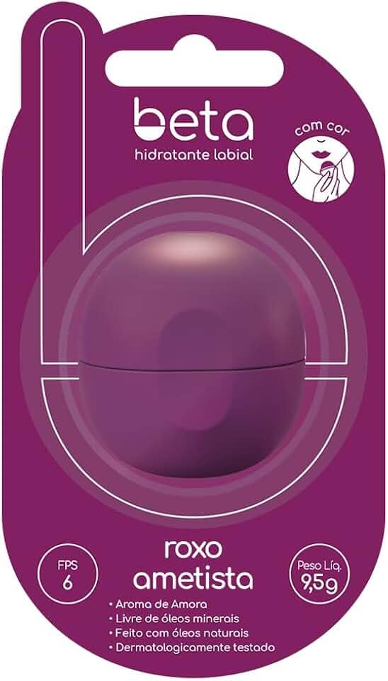 Beta Hidratante Labial com Cor - Amora Roxo Ametista 9,5g