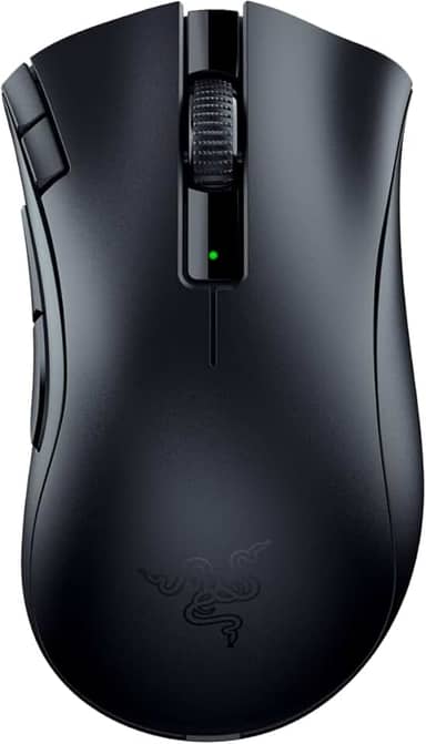 Razer DeathAdder V2 X Hyperspeed Rato Gaming sem fios, ergonómico para PC/Mac (interruptores mecânicos, tecnologia Hyperspeed Wireless, sensor ótico) preto