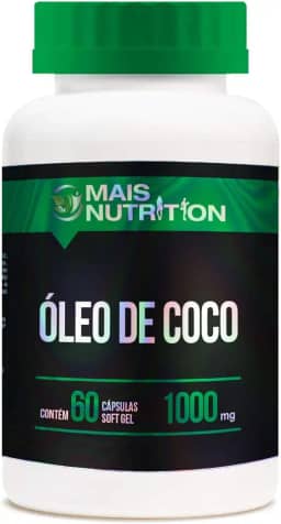 Oleo de Coco 1000 mg 60 capsulas softgel Mais Nutrition