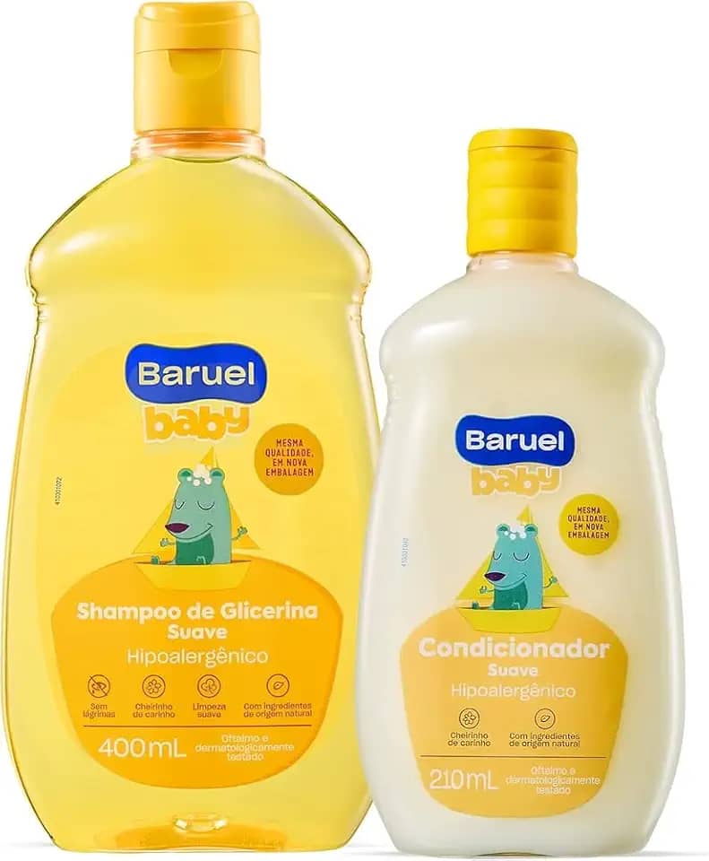 Kit Baruel Baby Shampoo 400Ml + Condicionador 210Ml Suave
