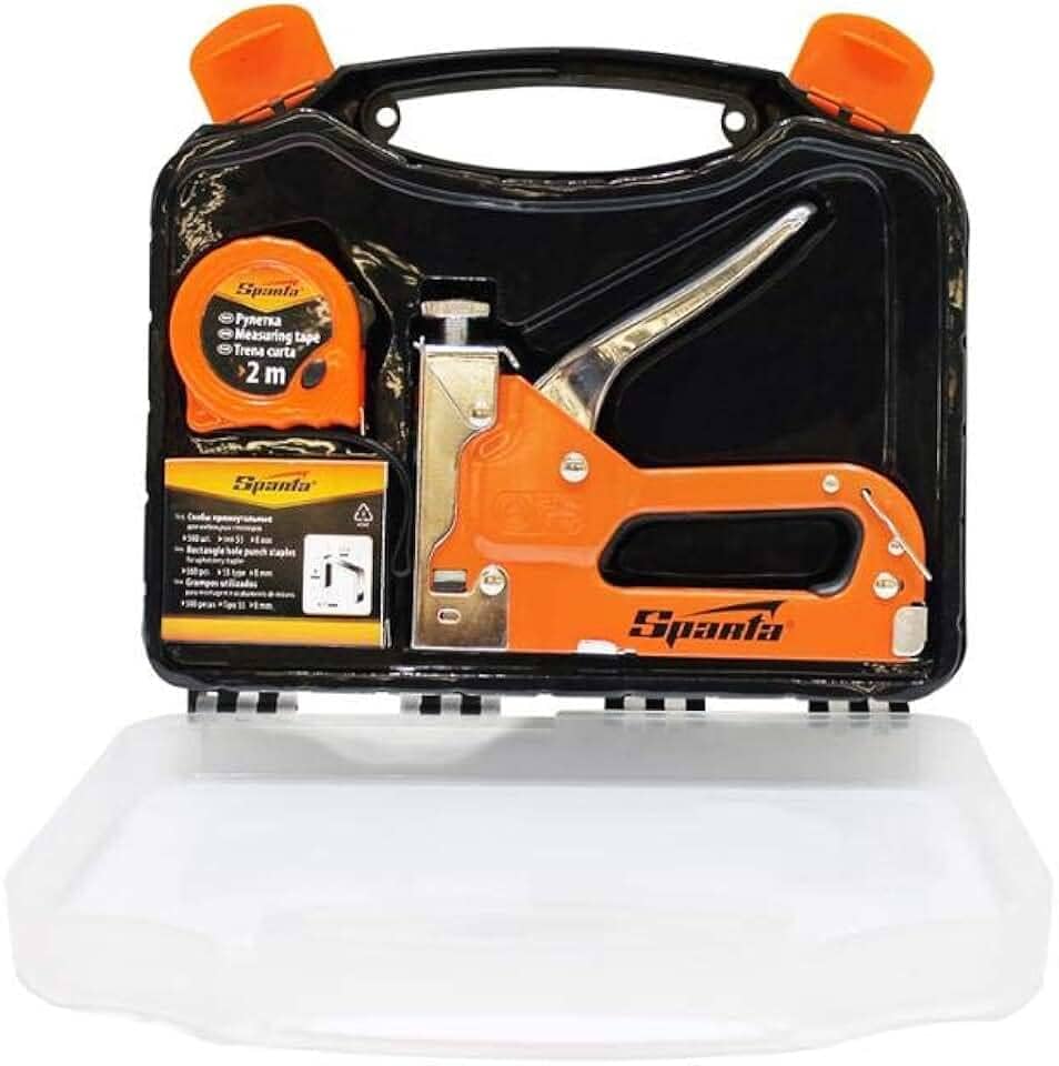 Grampeador Manual com Trena e Grampos 42003 Sparta