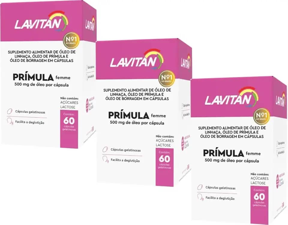 Lavitan Prímula Femme - 60 Cápsulas (3 un)
