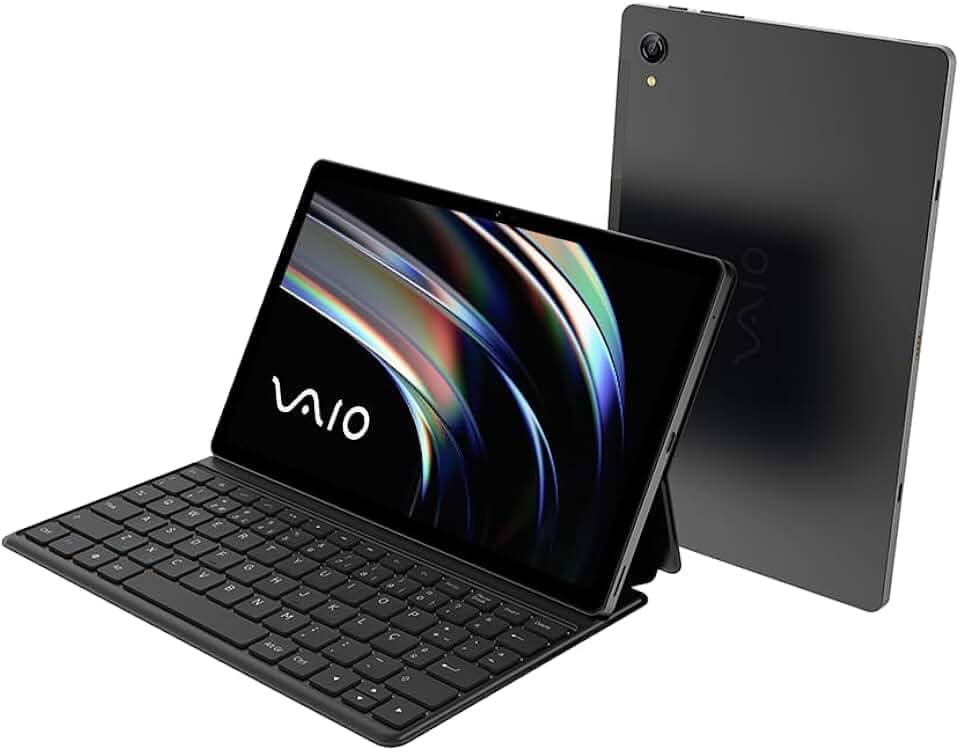 Tablet VAIO TL10 8GB 128GB Octa-Core, Tela 10.4” 2K, 4G WiFi, Câmera 8MP + Selfie 5MP, 7000mAh, Android 13, com Teclado de Conexão Inteligente – Preto