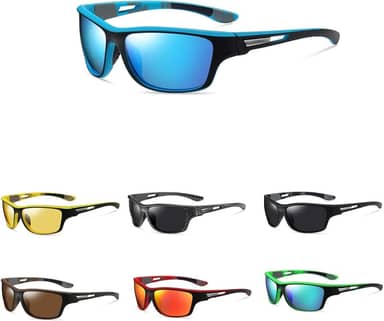 Óculos de sol esportivos polarizados para homens, armação para dirigir, ciclismo, pesca, óculos de proteção UV400