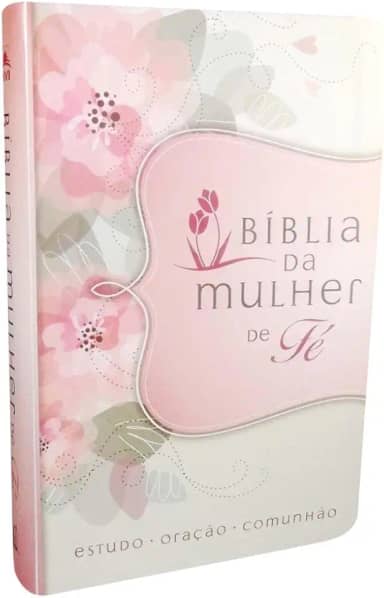 Bíblia da Mulher de Fé, NVI, Couro Soft, Flores