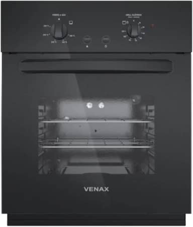 Forno Embutir Gás 50L Totale Nero GIII - Venax - Preto Fosco - 220V