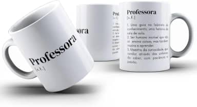 Caneca Xicara Chá Personalizada Criativa Dia dos Professores