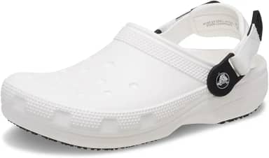 Sandália crocs classic work clog white