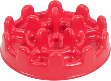 Comedouro Lento Funcional Mini Pet Fit Vermelho Pet Games para Gatos
