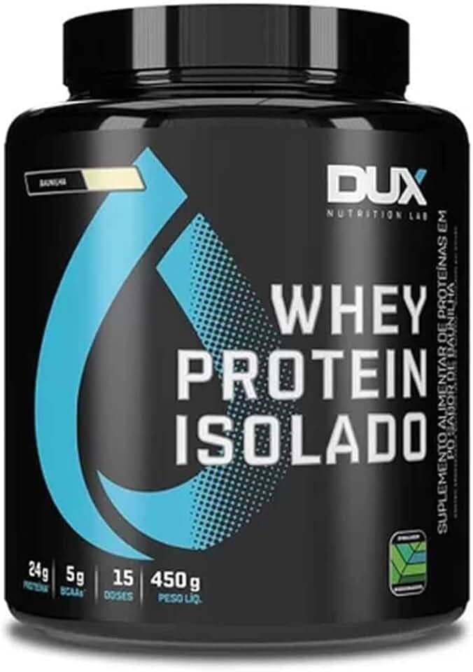 Whey Protein Isolado Baunilha Pote 450g – Contribui para os Resultados e Auxilia a Recuperação Muscular – Dux Human Health