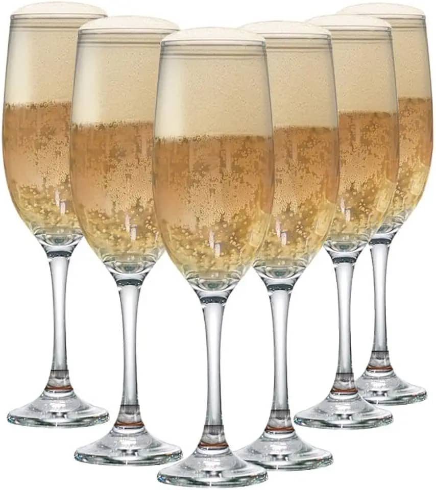 Ruvolo, Kit de Taça One para Champagne, Taça de Vidro 6 pcs, 200ml