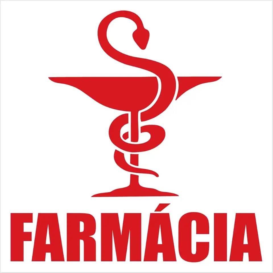 Adesivo de Recorte Farmácia Apotheke, profissão Farmacêutico, Estudantes de Faculdade, para paredes Lisas, Portas, Carros, vidros, notebooks (VERMELHO, 12X12 CM)
