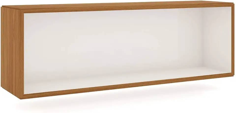 Nicho Retangular de 99cm Dalla Costa - Freijó/Off White