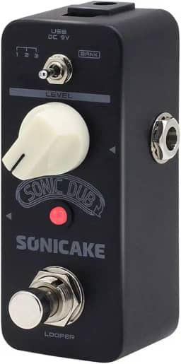 SONICAKE Pedal De Efeitos Para Guitarra Looper Sonic Dub Estação Loop Armazenável Gravação Looping Baixo
