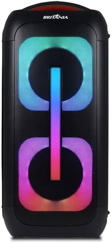 Caixa de Som Amplificada Britânia 650W Flash Lights BCX6801 Bivolt